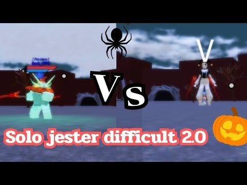 Roblox:Boku no Roblox remastered [event halloween 🎃] Solo jester difficult 2.0 (didn't die)👻