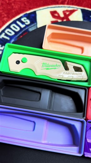 We made some custom 3D PETG printed cases for the milwaukee fastback #print #milwaukee #fastback #powdercoated #case