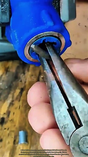 A clever trick to remove broken pieces of plastic pipe left behind in metal threads.