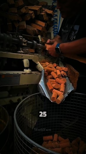 From Oak Bark to Wine Bottle—The Secret Life of Corks 🍷🌿 #WorldFacts #Shorts_96 #WineFacts #CorkMaking #FromBarkToBottle #FoodHistory #Craftsmanship #MindBlowingFacts #DidYouKnow #WineLovers #SatisfyingProcess | WorldFacts