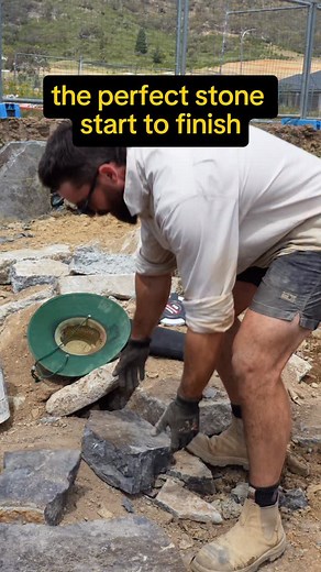 12K views · 6K reactions | This is how we select and install stones. Let me know if you like this style of content 奈 #stonework #stonemason #landscaping #canberra #construction | Ivey Masonry | Facebook
