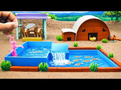 Build a Fun Mini Farm with Mini DIY Tractor | Happy Farming Construction Project