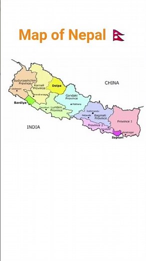 Map of Nepal 🇳🇵