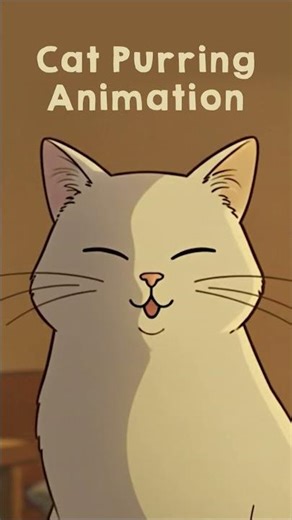 Cat purring animation | Meditation | Meowditation