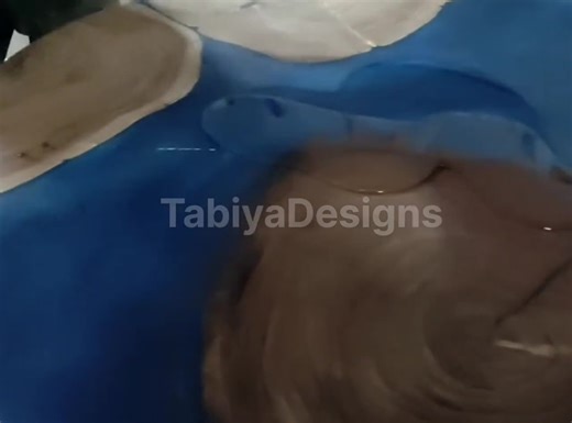 Round Green Metallic Epoxy Coffee Table – Resin and Wood Custom Made Table