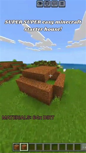 Minecraft super easy starter house!How to build starter house tutorial!