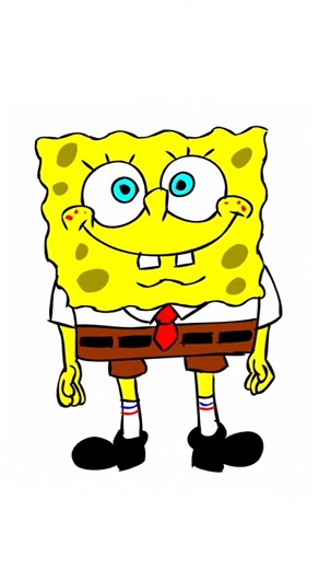 Drawing SpongeBob SquarePants | Speed Drawing Challenge 🍍✏️