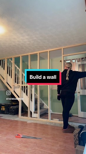 How to Build a Stud Wall with Understairs Cupboard | DIY Home Renovation