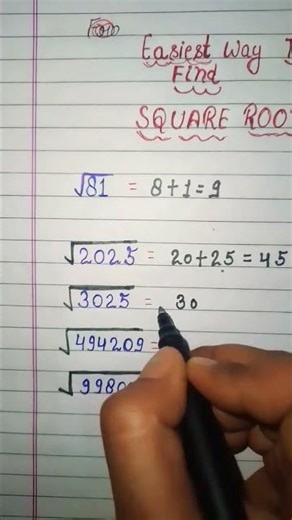 Square root tricks#maths how to find square root of a numbers #shortsvideo
