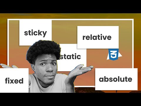 CSS positions explained | static, relative, absolute, fixed and sticky