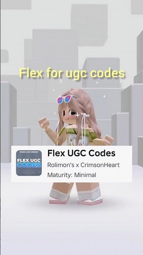 flex ugc codes #roblox #freeugcroblox #codes