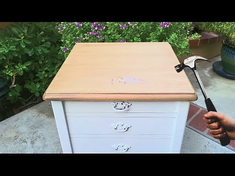 Retique It paintable wood allows you to stain over wood filler. Go beyond faux wood with real wood