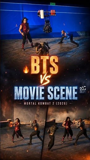 🔥 Mortal Kombat 2 (2026) BTS vs Movie Scene | Jax, Liu Kang & Cole Young