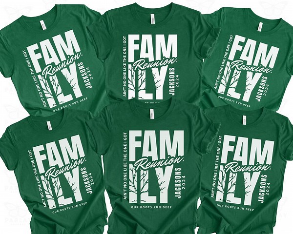 Custom Family Reunion Tshirt Personalized With Family Name, Matching Family Tree Shirts for Family Reunion Meeting, Our Roots Run Deep Tees - Etsy