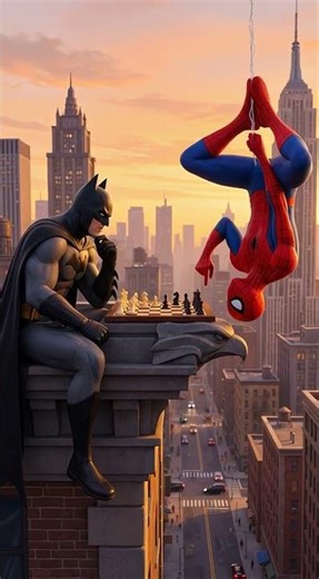 Spider-Man Plays Chess Upside Down While Batman Gets Mad