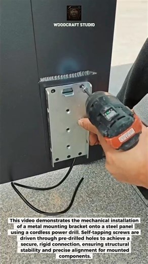 How a Cordless Drill Secures Steel Brackets Fast #MetalWork #ToolShorts #DIY