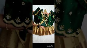 customise kids frock with maggam work jacket