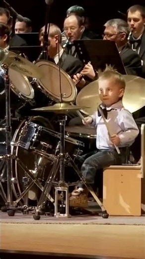 He's only 3 years old?! 🥁🤯 #DrumProdigy #AmazingKids #Shorts