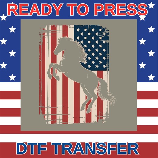 Patriotic Horse Silhouette Iron-on Transfer, American Flag Design, Independence Day Apparel, Equestrian Western Gift - Etsy