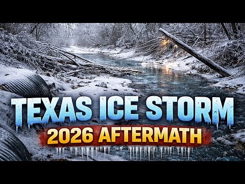 Ice Storm Aftermath in Texas (2026 Footage)