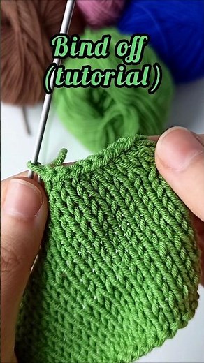 How to bind off (or cast off) #knitting #knit #knitted #knittingforbeginners #knittingpattern #diy