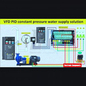 11K views · 102 reactions | VFD PID Constant Pressure Water Supply Solution | Complete Wiring diagram #fblifestyle | 퐄퐥퐞퐜퐭퐫퐨퐧퐢퐜 퐂퐨퐦퐩퐨퐧퐞퐧퐭퐬 | Facebook