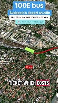 100E bus: Budapest's airport shuttle #budapest #bkk #bus #travelboast #airport #travel