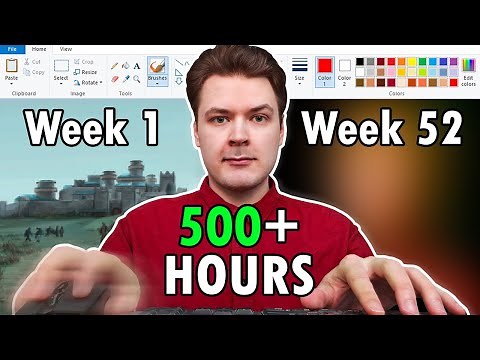 I Spent A YEAR Painting on MS Paint (1 YEAR PROGRESS)