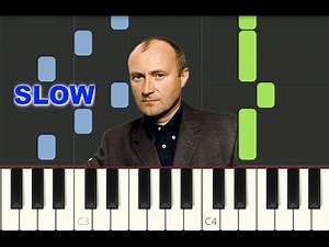 SLOW piano tutorial "ANOTHER DAY IN PARADISE" Phil Collins, with free sheet music (pdf)