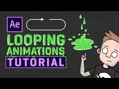 ANIMATION LOOPS - Put life into your background art, cartoons & streams! (AFTER EFFECTS TUTORIAL)