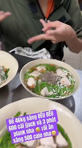 Để 46kg sáng ĐỀU ĐỀU 600 cái jjack và 3 phút plank nha 😅 rồi ăn sáng 500 calo nha #ryanlongfitness | Ryan Long Fitness