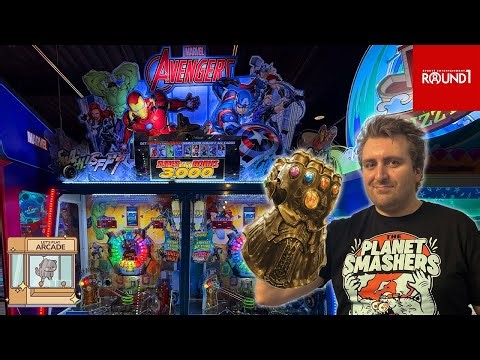Winning a FULL SET of Marvel Avengers Coin Pusher Cards in 15 Minutes at Round1