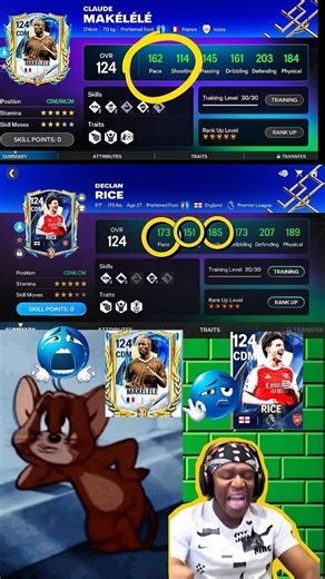 Makélélé vs Rice: Who is the Best 124 OVR CDM? 🛑 #fcmobile