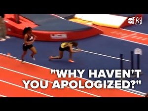 FULL INTERVIEW: Runner speaks out after she was hit on the head during race