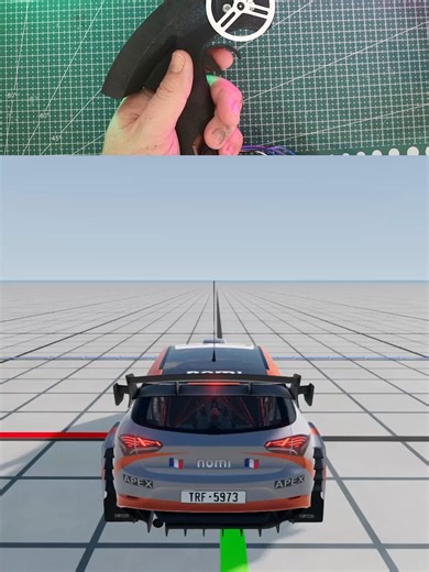 Watch the wheels sync perfectly with the controller #rccars #beamng