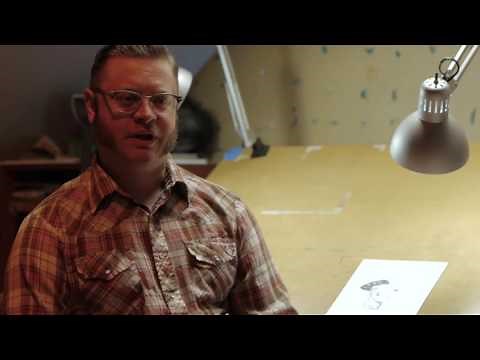 Tony Moore, artist of The Walking Dead, sketches his favorite comic book character