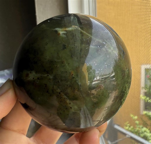 517 Grams NEPHRITE JADE SPHERE From Pakistan - Etsy