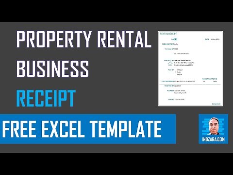 Property Rental Business - Receipt - Excel Template