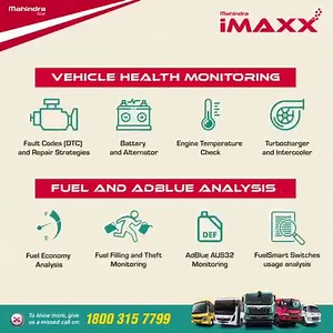 2.1K views · 33 reactions | Maximize your profits with the Mahindra's iMAXX Telematics Technology, an intelligent fleet telematics solution with cutting-edge telemetry and digital technologies that provides powerful insights on vehicle health and performance, 24/7. #MahindraTruckAndBus | Mahindra Truck And Bus | Facebook