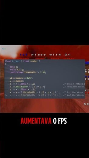 Código que dava +FPS!?