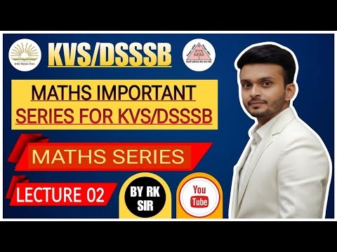 MATHS IMPORTANT SERIES FOR KVS AND DSSSB by rk rkyadav sir with logical tricks and basics #kvs