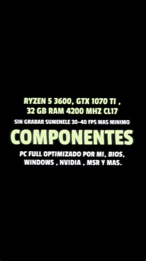 RYZEN 5 3600 FORTNITE CAPITULO 7 Windows + BIOS + MSR + Nvidia etc