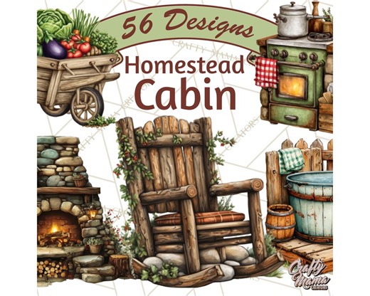 56 Rustic Cabin Homestead Clipart Bundle, Farm Life Illustrations, Country Living PNG, Primitive Homestead Graphics, Vintage Clip Art - Etsy