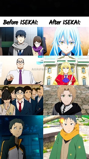 Before Isekai vs After Isekai 🤯 Anime’s Greatest Glow-Ups! 🔥