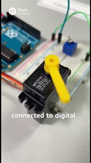 Servo motor circular control using Arduino Uno