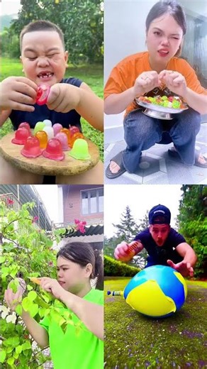 Rainbow Jelly Splash & Balloon Pop Surprise 🍮🌈🎈