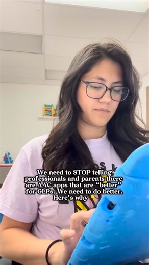 Amy Zembriski, SLP | Autism, Gestalt Language Processing & AAC on Instagram: "I need to address a trend that is deeply concerning: the idea that one AAC app is automatically “better” for gestalt language processors (GLPs).⁣ ⁣ ❌ Families are often told by well-meaning SLPs to switch apps. For example, I often hear: “TouchChat is better than ProloQuo2Go for GLPs.” The problem? These recommendations are often made without any individualized assessment. What happens next is unnecessary stress for fa