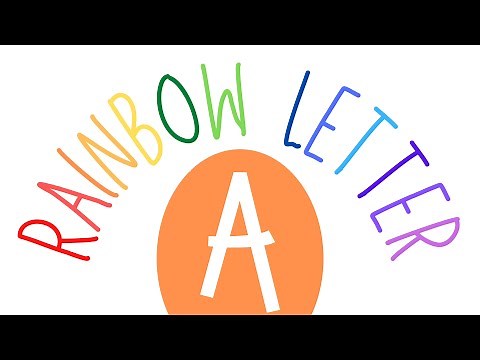 Learn to Write | Capital Letter A | Rainbow Letters for Kids