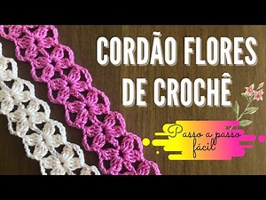 Easy crochet flowers - step by step