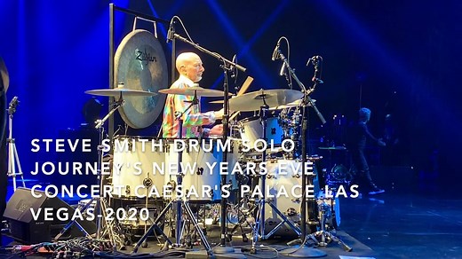 EXCLUSIVE Steve Smith Drum Solo Journey's New Years Eve 2020 Concert- Caesar's Palace/ Las Vegas. | Hudson Music